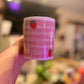 Strawberry Fields Mug – 11 oz Ceramic Mug with Hand-Drawn Pink Plaid, Strawberries & Daisies - Tomes and Troves