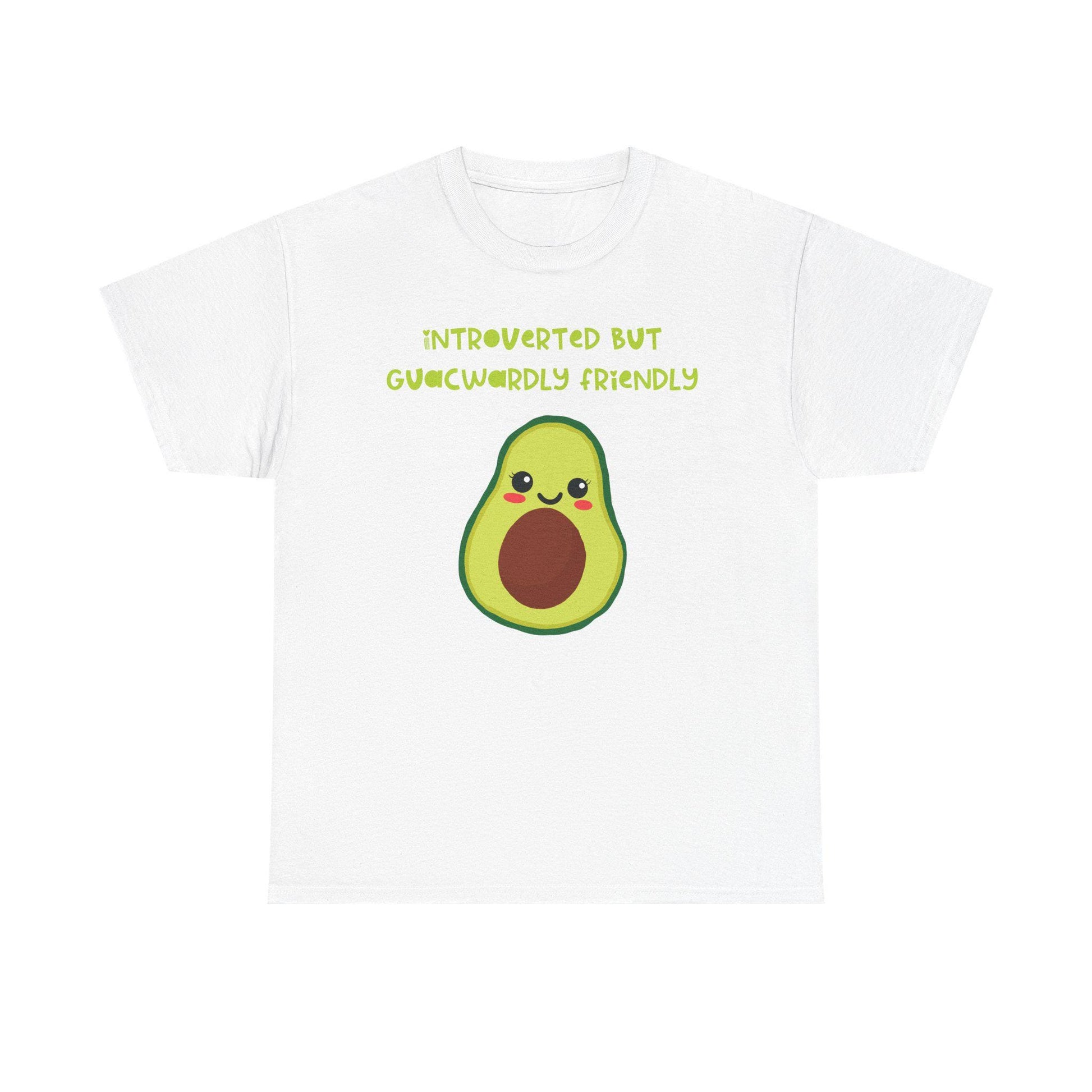 Cute hand drawn Avocado Tee - Fun Graphic T-Shirt, Unisex Cotton Tee, Gift for Avocado Lovers, Casual Wear, Summer Fashion - Tomes and Troves