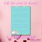 Pour l'amour des livres - Bloc-notes 10 x 15 cm