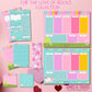 For the Love of Books  8.5 x 11 Weekly Desktop Planner