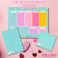 For the Love of Books  8.5 x 11 Weekly Desktop Planner