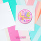 Retro Groovy LOVE Sticker: Peace Sign, Flowers, Bookish Vinyl Decal